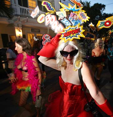 Headdress Ball 2013 photo - Duval Street, Key West